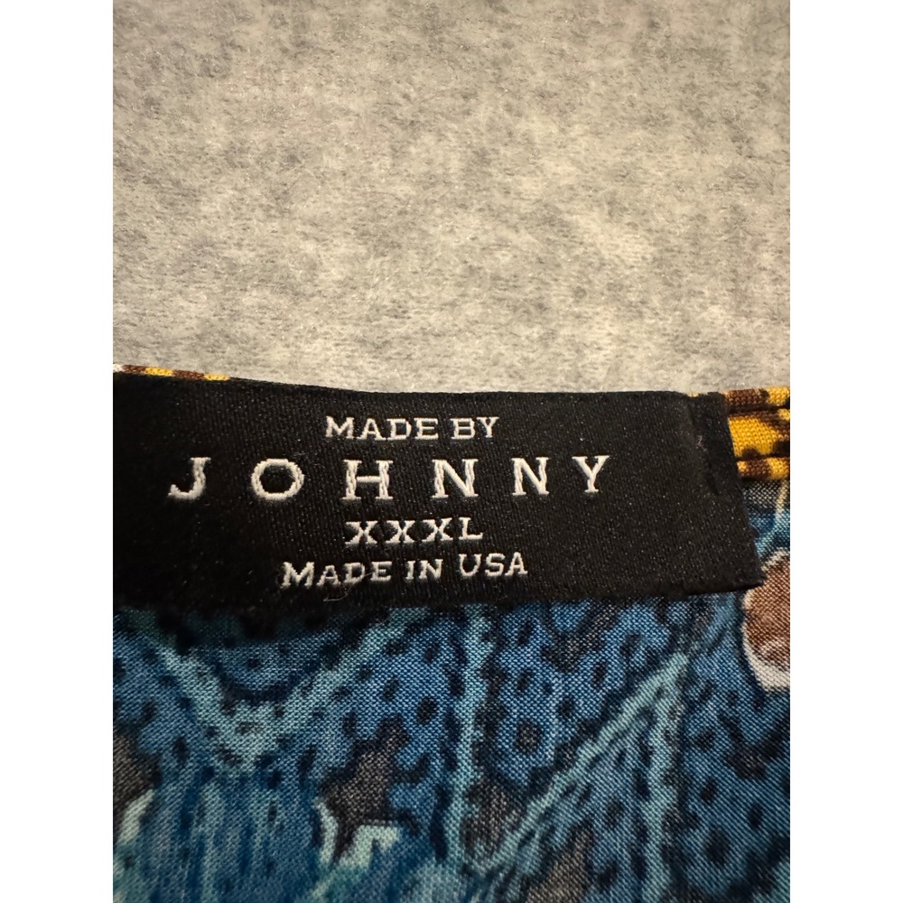 Made By Johnny Womens XXXL Teal Chevron Tribal Twist Front Tunic Top Y2K USA - Picture 5 of 9